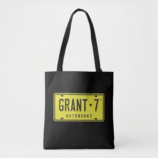 G7 Logo Black & Pink Tote Bag (Front)