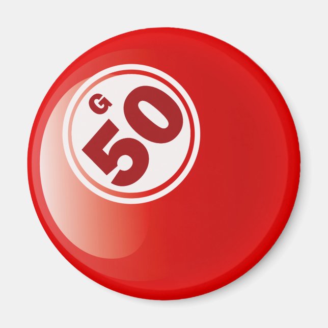 G 50 BINGO BALL MAGNET (Front)