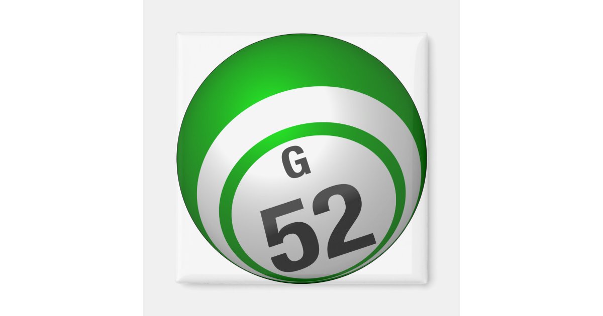 G 52 bingo ball