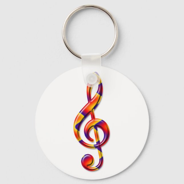 G Clef Keychain (Front)