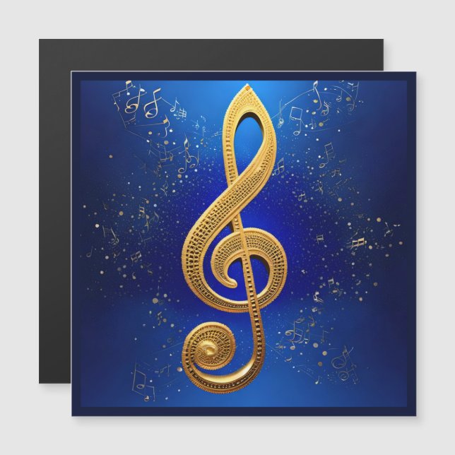 G-Clef Magnetic Greeting Card (Front/Back)