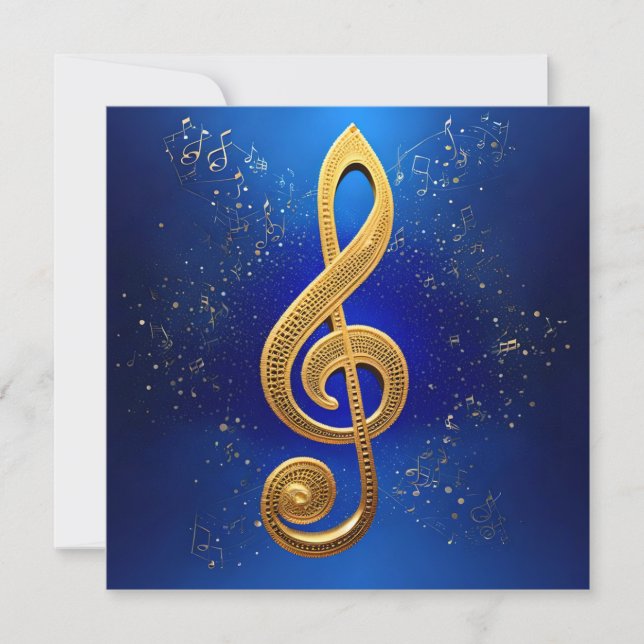 G-Clef  Note Card (Front)