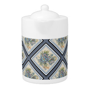 G Creation Office blue flower Teapot