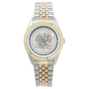 G Creation Office blue flower Watch