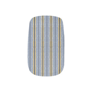 G Creation Office blue flowers Minx Nail Art