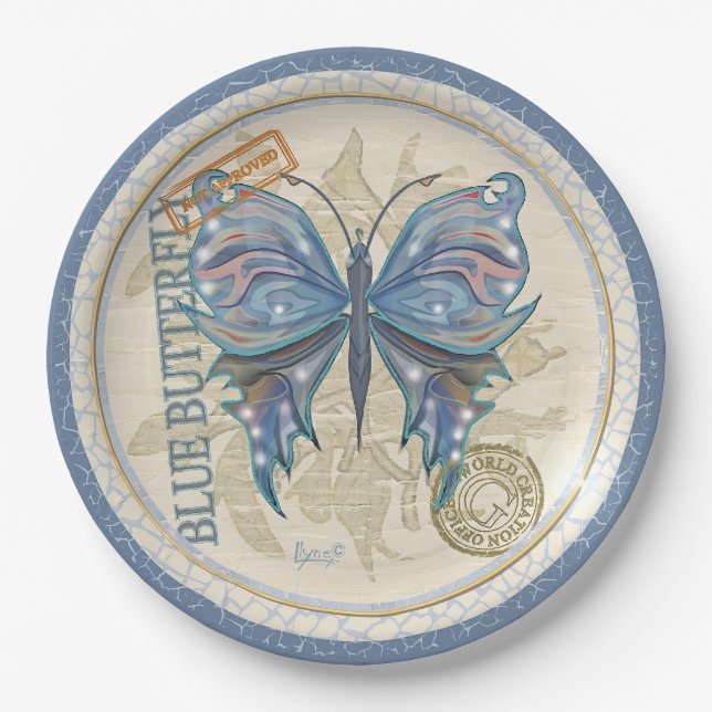 G Creation Office buterfly Paper Plates (Front)