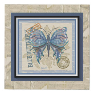 G Creation Office butterf Faux Canvas Print