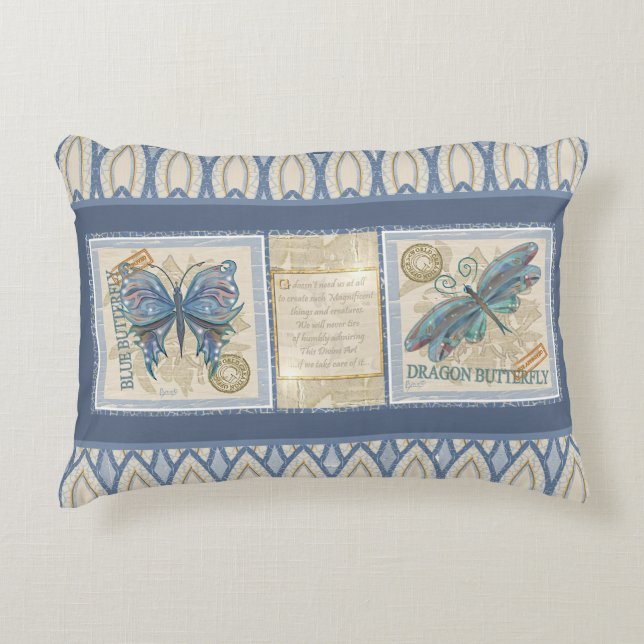G Creation Office butterfly Accent Pillow (Front)