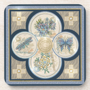 G Creation Office butterfly Beverage Coaster