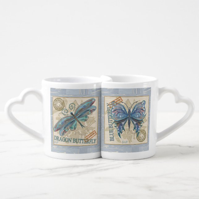 G Creation Office butterfly Coffee Mug Set (Front Nesting)