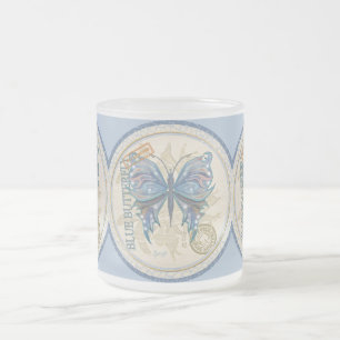 G Creation Office butterfly Frosted Glass Coffee Mug