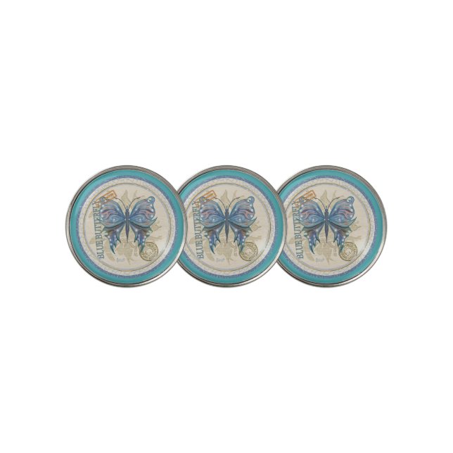 G Creation Office butterfly Golf Ball Marker (3 Up)