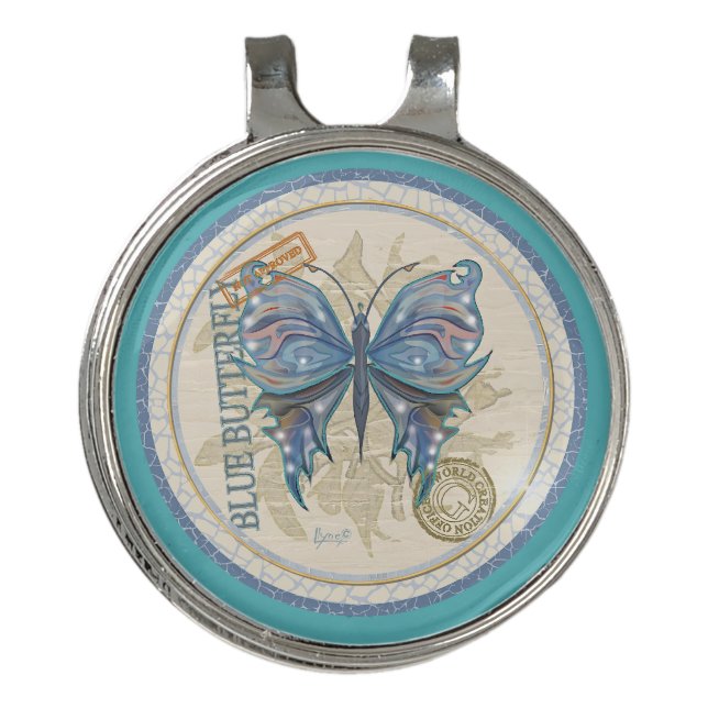 G Creation Office butterfly Golf Hat Clip (Front)