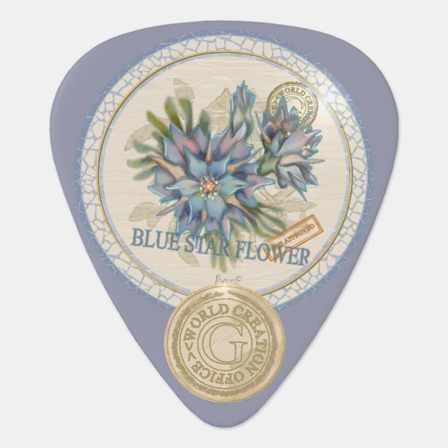 G Creation Office butterfly Guitar Pick (Front)