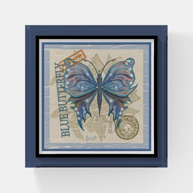 G Creation Office butterfly Paperweight (Front)