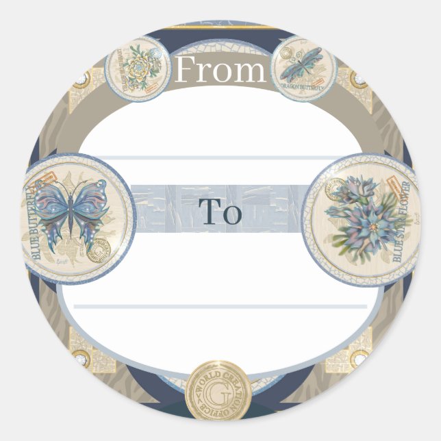 G Creation Office Classic Round Sticker (Front)