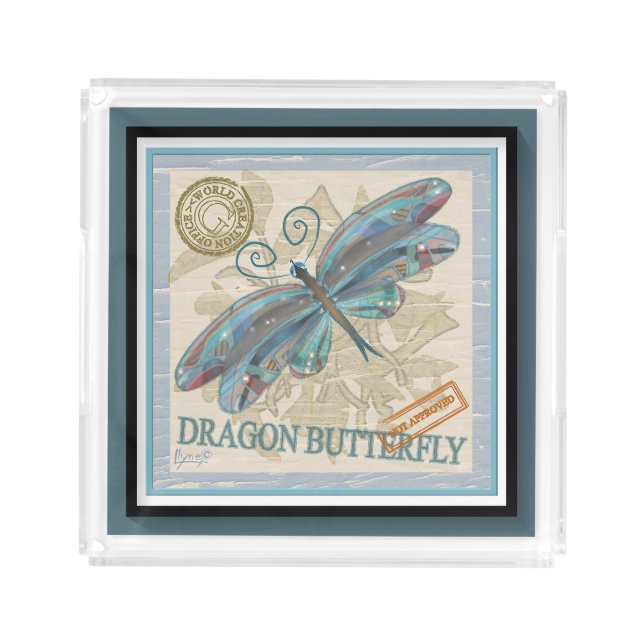 G creation Office dragonfly Acrylic Tray (Front)