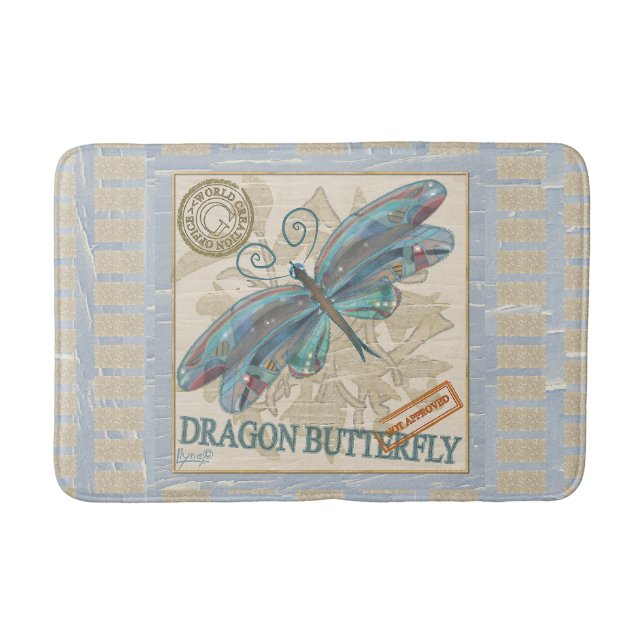 G Creation Office dragonfly Bath Mat (Front)