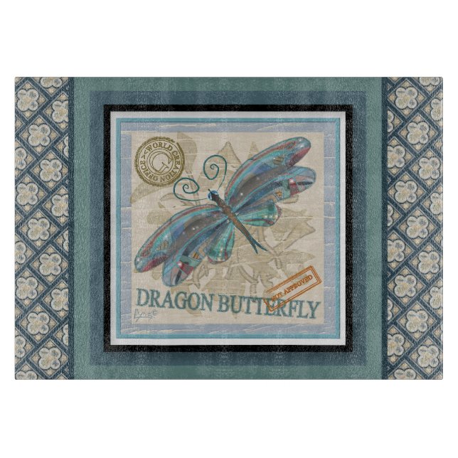 G Creation Office dragonfly Cutting Board (Front)