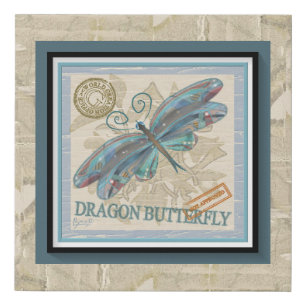 G Creation Office dragonfly Faux Canvas Print
