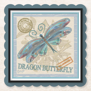 G Creation Office dragonfly Paper Coaster