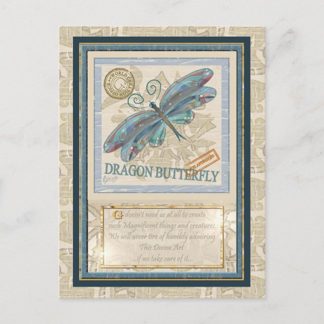 G Creation Office dragonfly Postcard (Front)