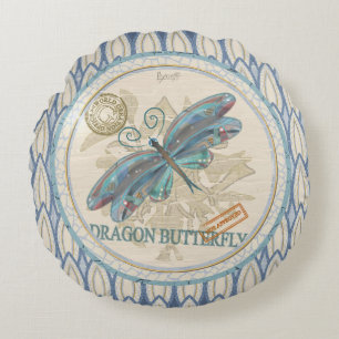 G Creation Office dragonfly Round Pillow