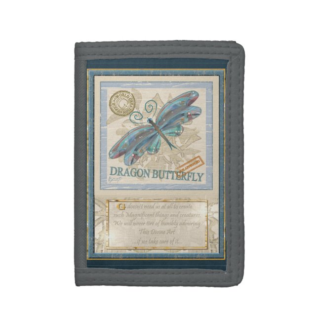 G creation Office dragonfly Trifold Wallet (Front Vertical)