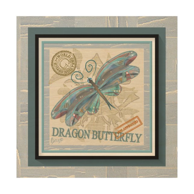 G Creation Office dragonfly Wood Wall Art (Front)