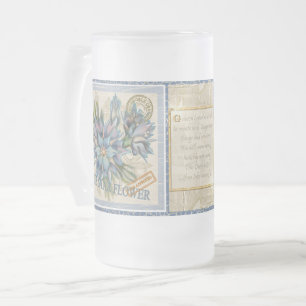 G Creation Office flower Frosted Glass Beer Mug