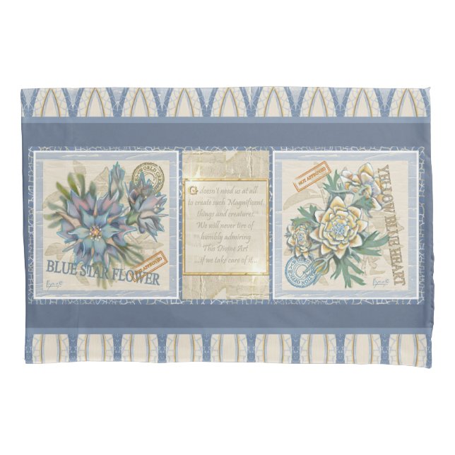 G Creation Office flower Pillow Case (Front)