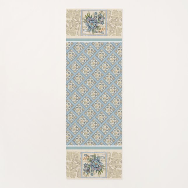 G Creation Office flower Yoga Mat (Front)