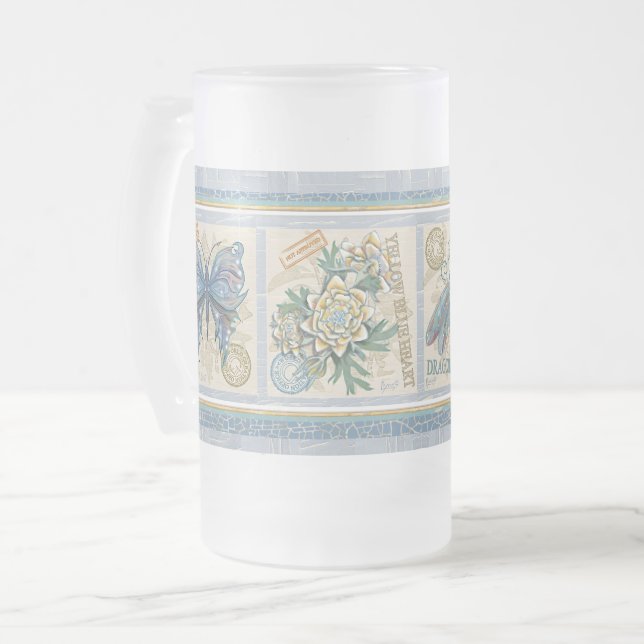G Creation Office Frosted Glass Beer Mug (Front Left)