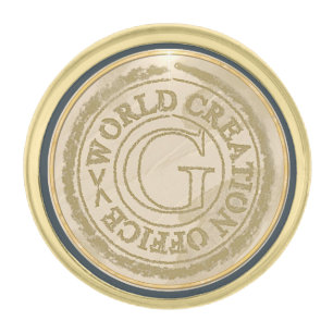 G Creation Office Gold Finish Lapel Pin
