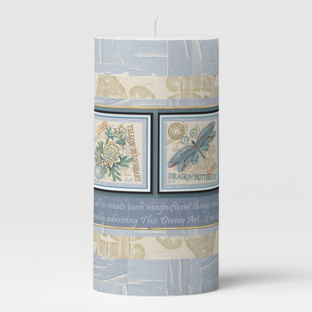 G Creation Office  Pillar Candle (Front)