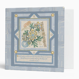 G Creation Office yellow flower 3 Ring Binder