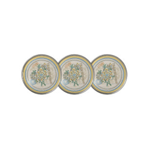 G Creation Office yellow flower Golf Ball Marker