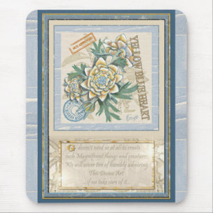 G Creation Office yellow flower Mouse Pad