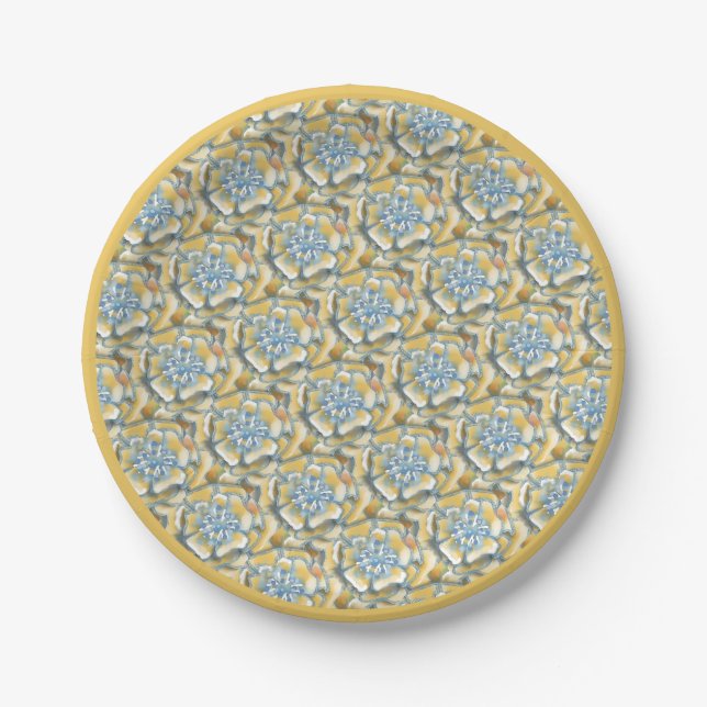 G Creation Office yellow flower Paper Plates (Front)
