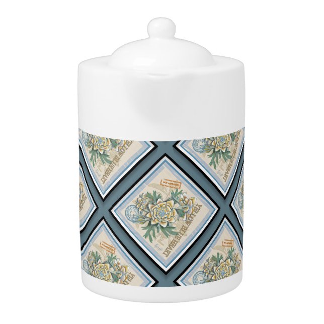 G Creation Office yellow flower Teapot (Front)