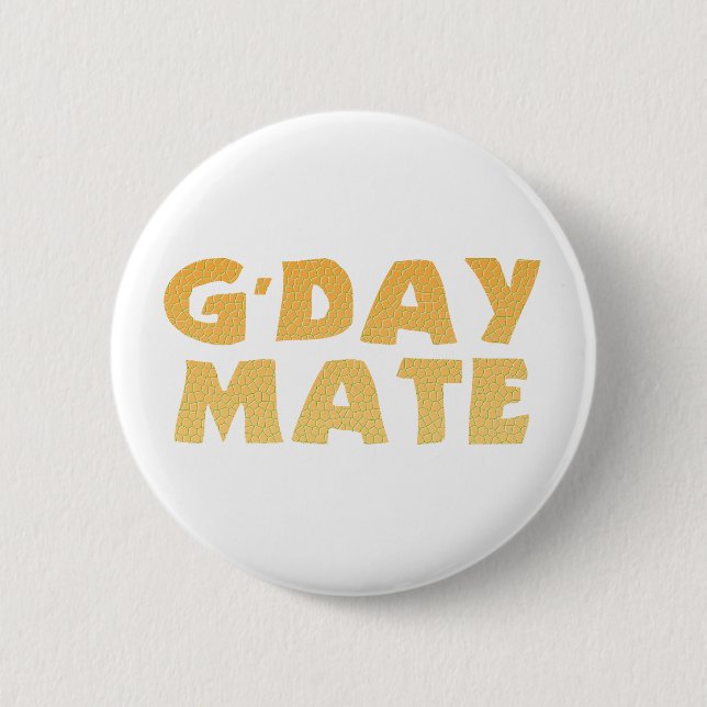 G’Day Mate Button (Front)