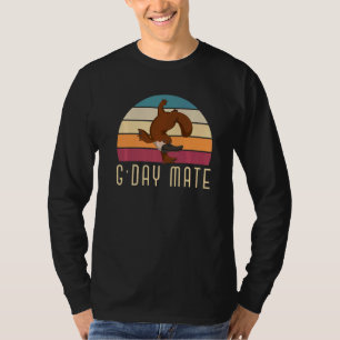 G Day Mate Platypus Aussie Animal Retro Australia T-Shirt