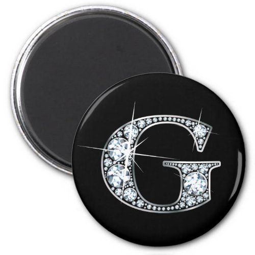 G Diamond Bling Magnet