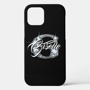 G Faux Diamond Bling Monogram iPhone 12 Pro Case