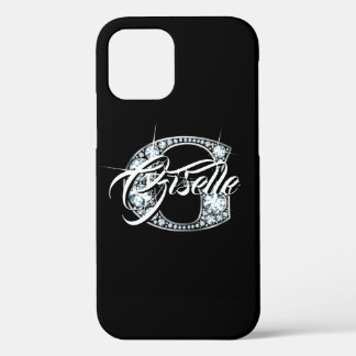G Faux Diamond Bling Monogram iPhone 12 Pro Case