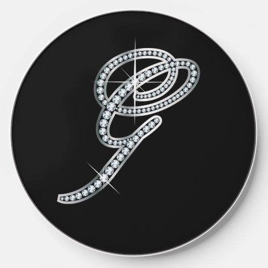 G Faux "Diamond Bling" Wireless Charger (Front)