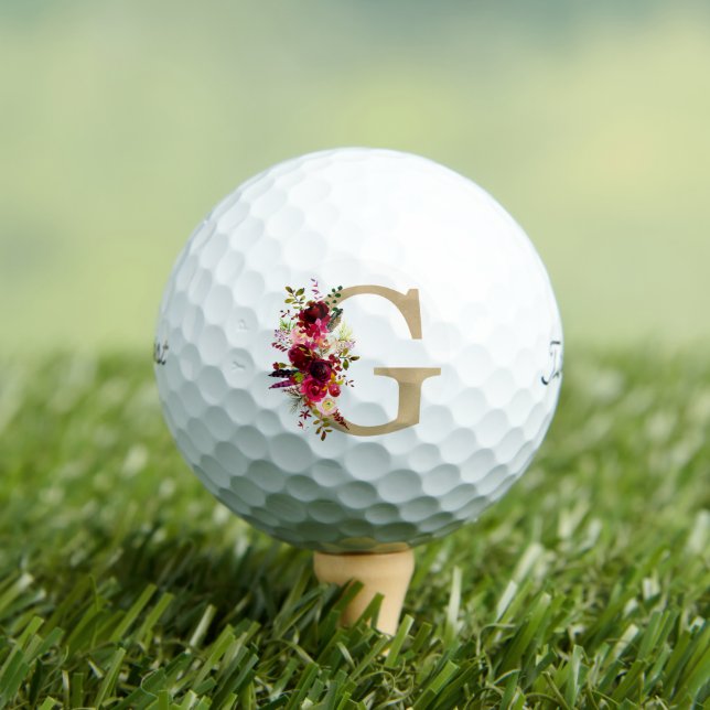 G Floral Golf Balls (Insitu Tee)