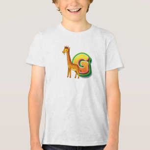 G for Giraffe Tri-Blend Shirt