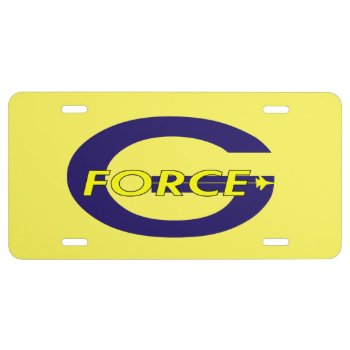 G Force Challenger License Plate by images2go at Zazzle
