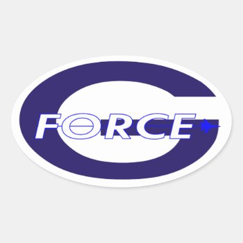 G Force Royal Navy Oval Sticker by images2go at Zazzle